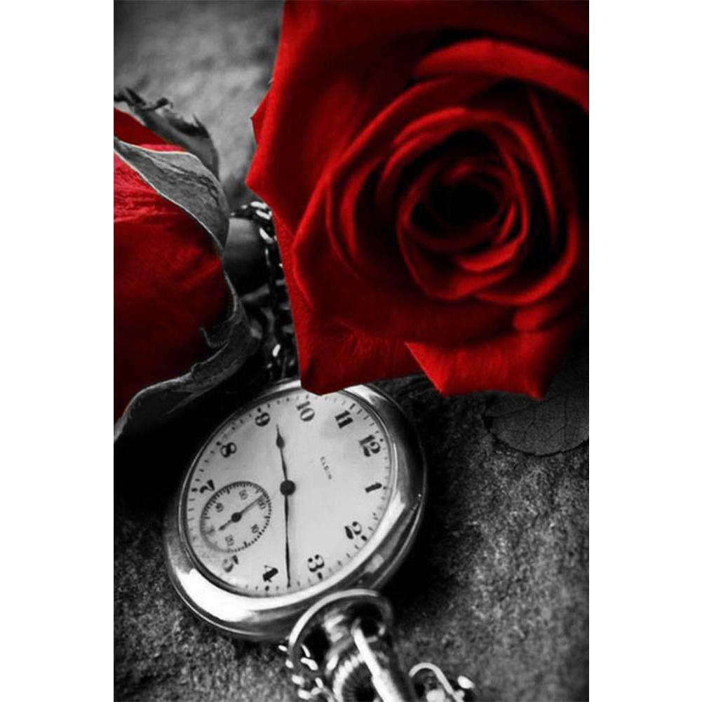 

Rose Pocket Watch - Round Drill Diamond Painting - 30*40CM, 501 Original