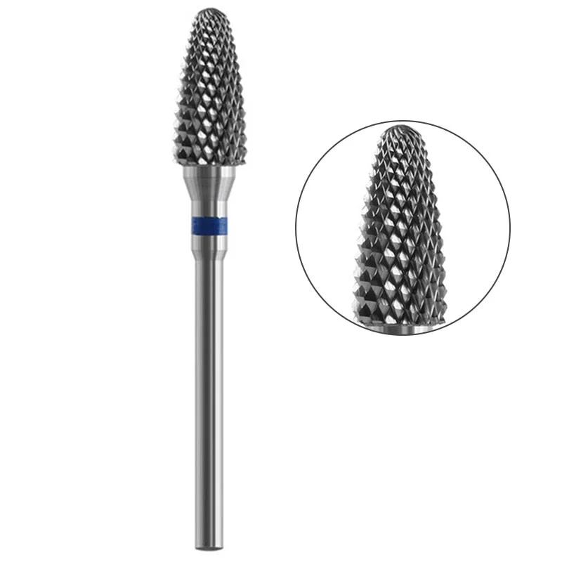 1 Pc Nail Drill Bit Multi-size Silver Manicure Nail Art Tool Electric Manicure Machine Device-Nail Inspo