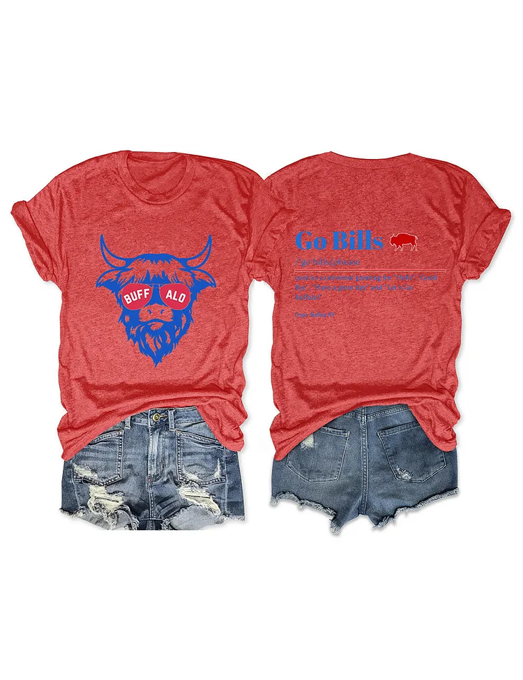 Women's Buffalo Print T-Shirt