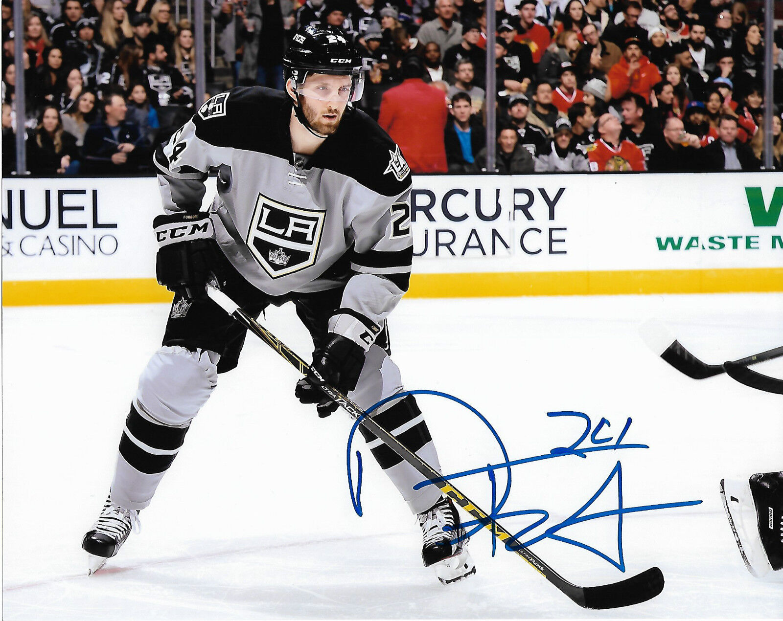 Los Angeles Kings Derek Forbot Signed Autographed 8x10 NHL Photo Poster painting COA