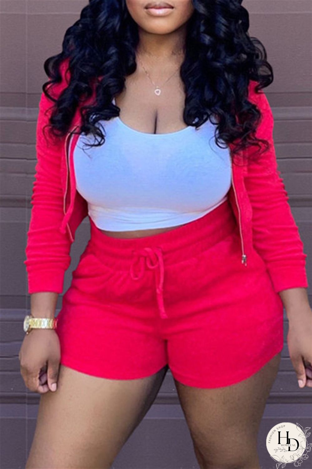 Black Fashion Casual Solid Cardigan Hooded Collar Long Sleeve Two Pieces (Without Vest)