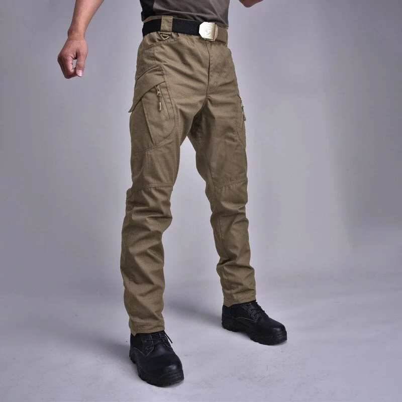 Aonga  New Quick Dry Lightweight Cargo Pants Men Classic Casual Outdoor Hiking Army Tactical Joggers Military Multi-Pocket Trousers Men aonga