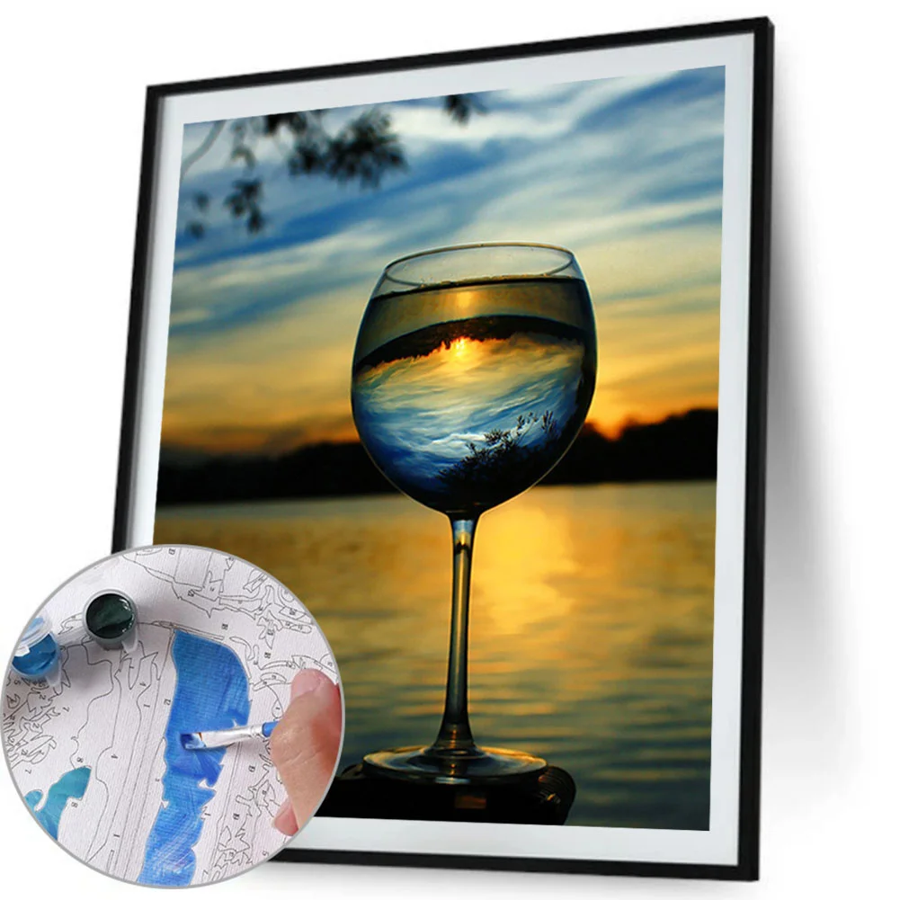 Glass Scenery - Paint By Number(40*50cm)