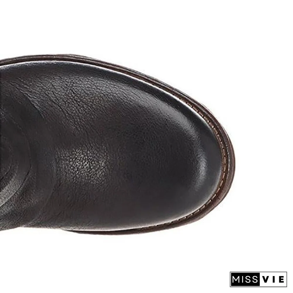 Casual Classic Comfy Zipper Booties