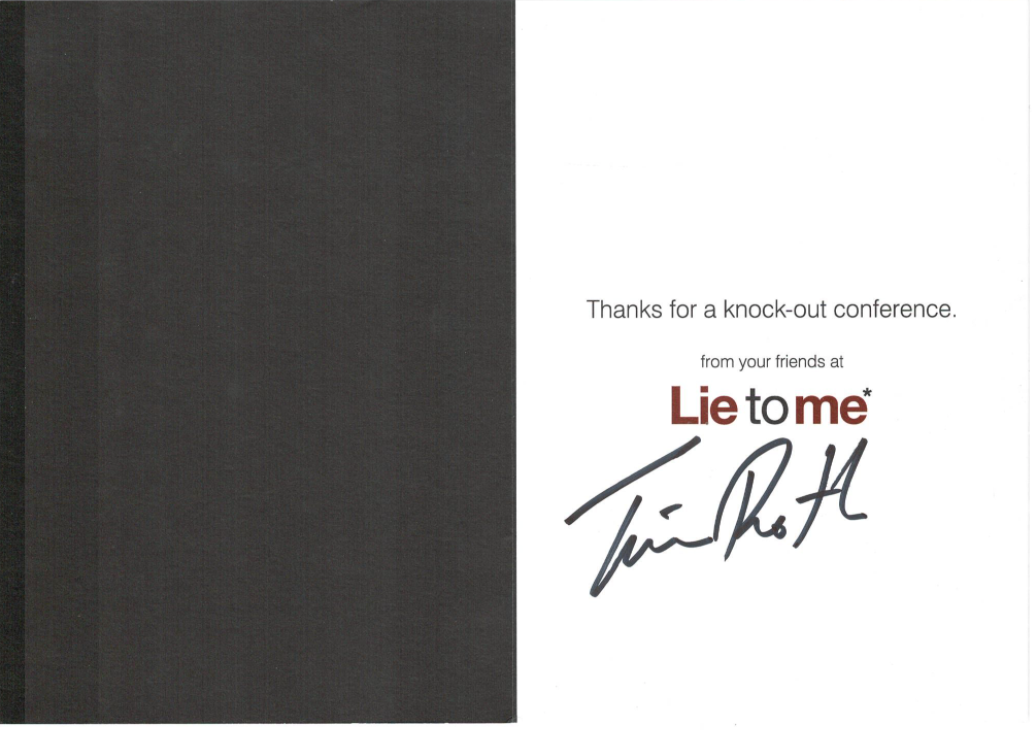 Tim Roth signed autographed greeting card! AMCo! 1876