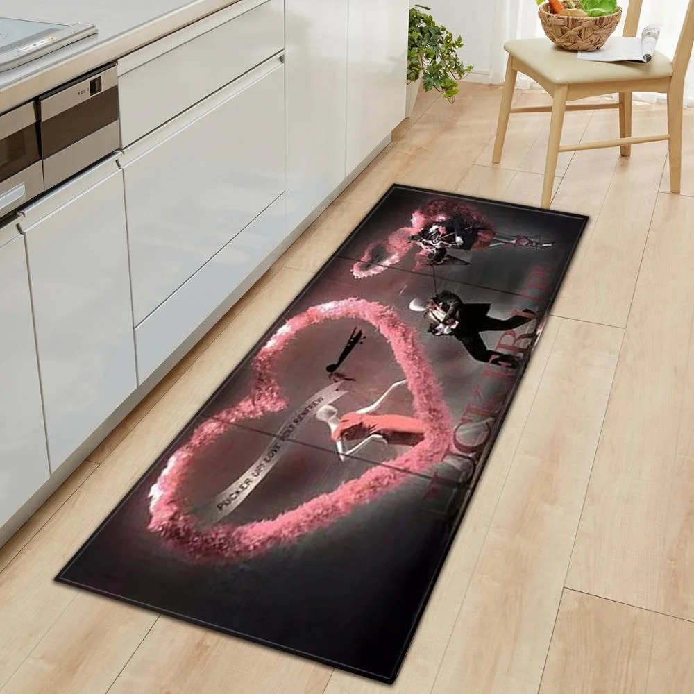 Valentine's Day non-slip restaurant pad home porch pad entrance door mat rectangular corridor area carpet kitchen mat