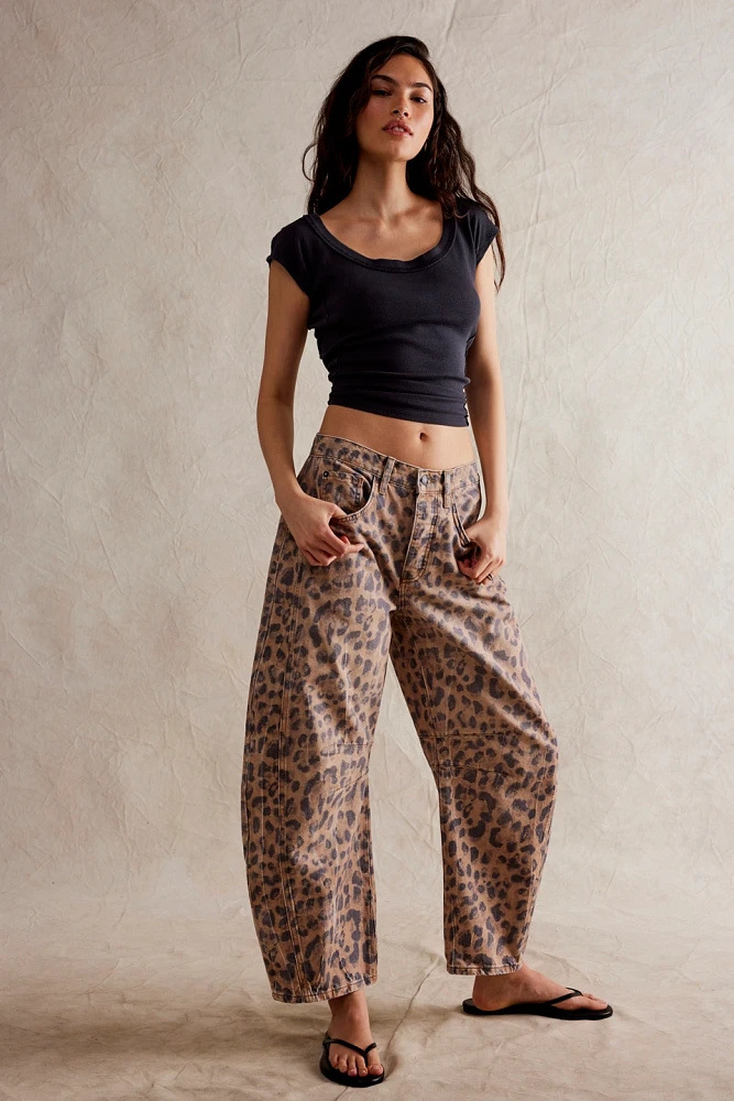 Gamintor EBay Spring, Casual Loose Mid-Waist Tubular Women's Jeans 16848