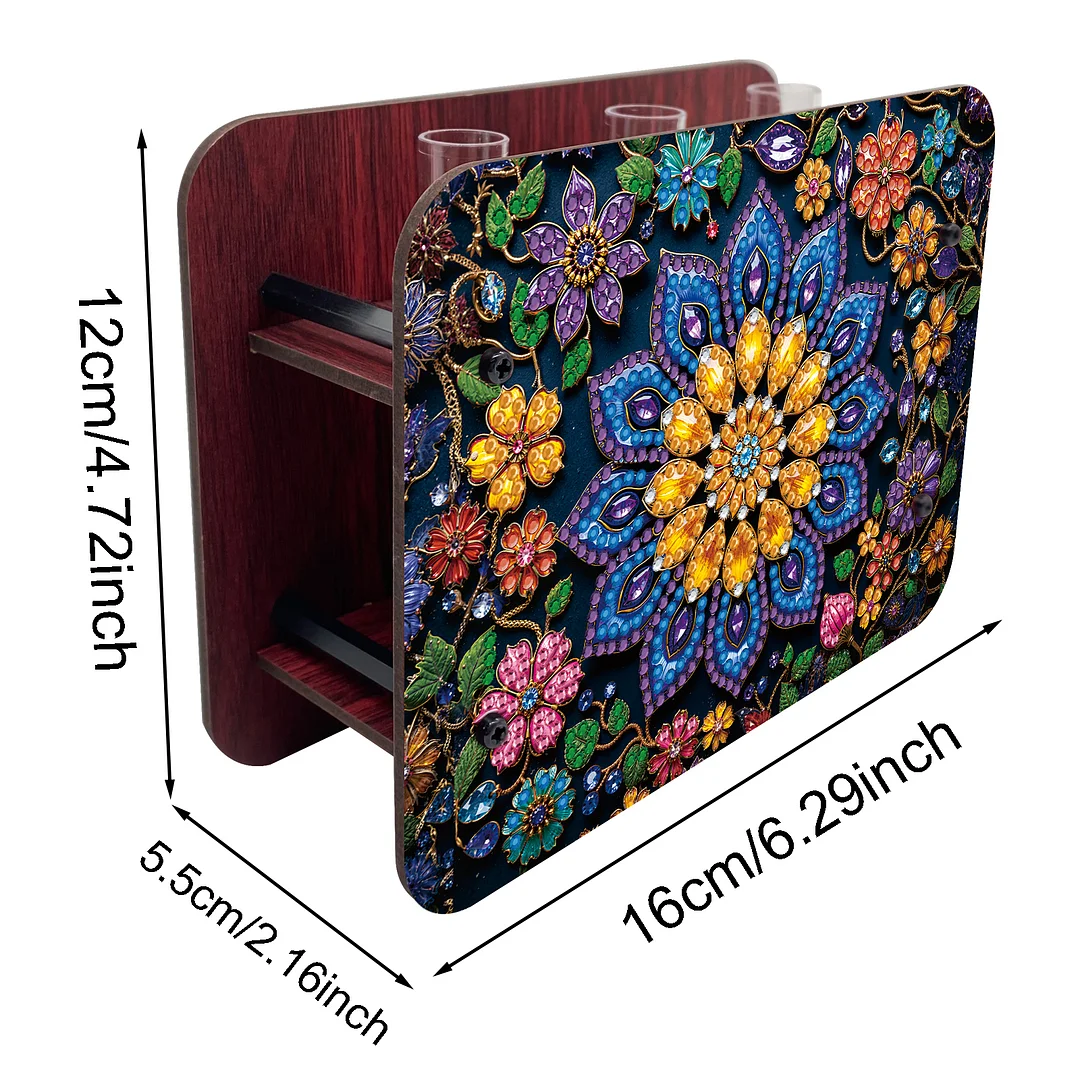 Mandala DIY Flower Vase Wooden Double Sided Desktop Diamond Art Kit Home Decor