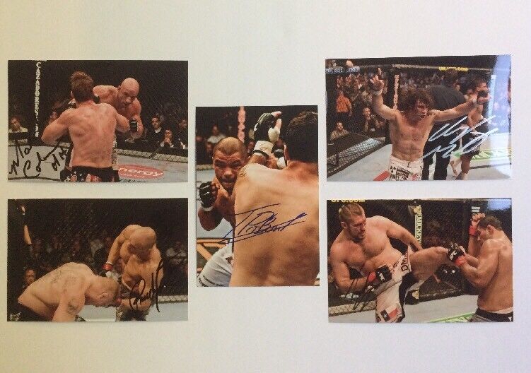 UFC Signed Photo Poster painting Lot 3 (5) Will Pass BAS JSA Authentic