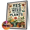 Diamond Painting-DIY Full Round Drill Plants（40*35 CM）