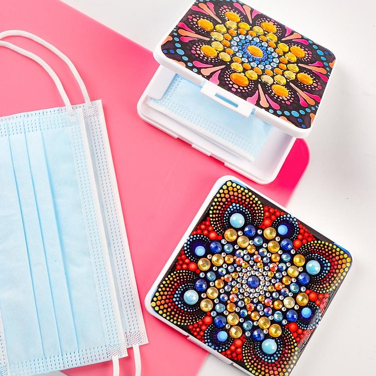 Face Masks Storage Box Diamond Painting Crafts