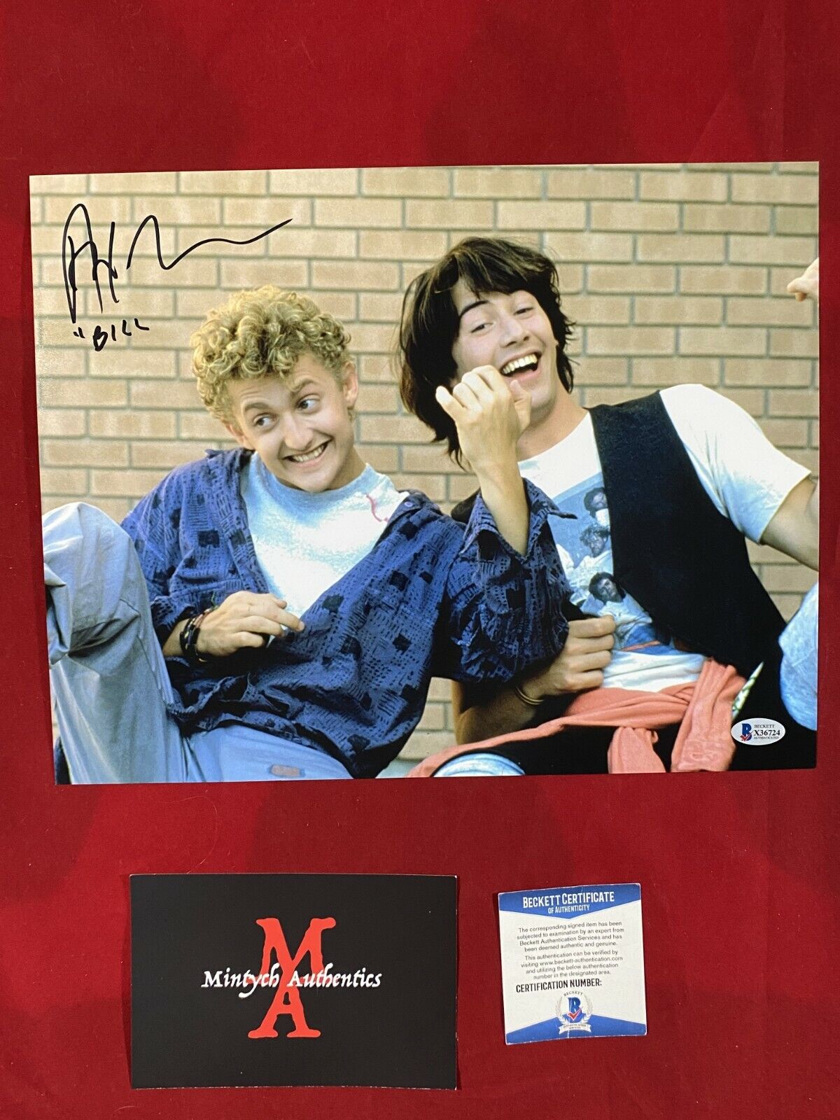 ALEX WINTER AUTOGRAPHED SIGNED 11x14 Photo Poster painting! BILL & TED'S! BECKETT COA!