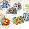 6 stücke sun diy diamant kunst grußkarten dankkarten und feiertagssegen
