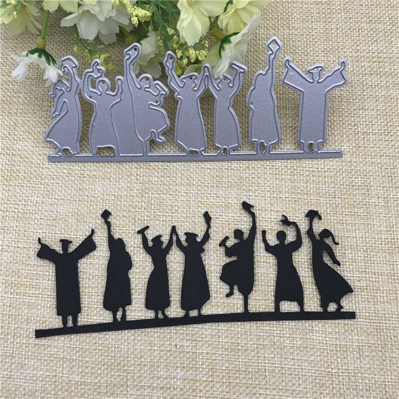 Happy Graduates Metal Cutting Dies Stencils For Card Making Decorative Embossing Suit Paper Cards Stamp DIY