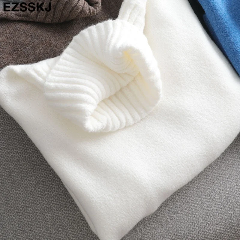 autumn Winter casual cashmere oversize thick Sweater pullovers Women 2021 loose Turtleneck women's sweaters jumper