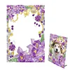 Special Shape Purple Flowers Table Top Diamond Painting Frame Kits for Beginners