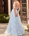Off-Shoulder 3D Floral Corset Ball Gown
