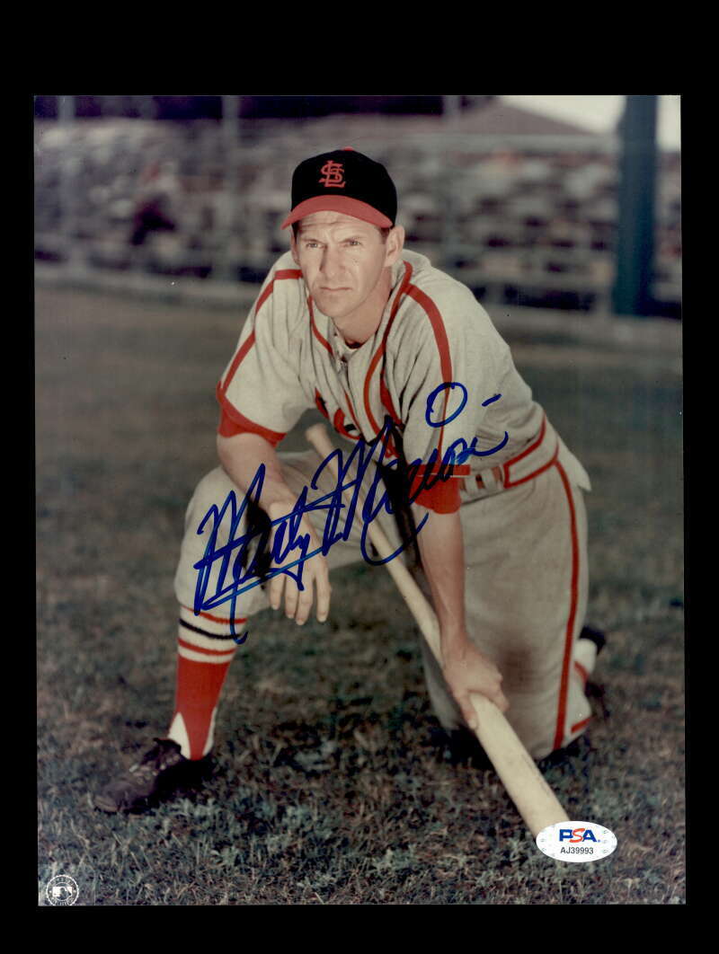 Marty Marion PSA DNA Coa Signed 8x10 Photo Poster painting Cardinals Autograph