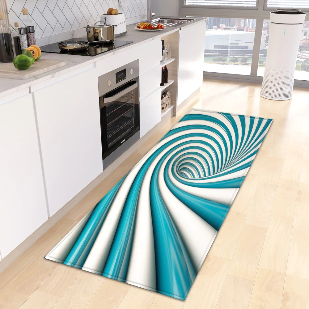 Athvotar Kitchen Floor Mat Living Room Kids Bedroom Decor 3D Carpet Home Hallway Bathroom Doormat Entrance Door Non-Slip Foot Rugs