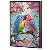 Liebe Papagei Kristall Notizblock Skizzenbuch - 5d DIY Handwerk Notizbuch