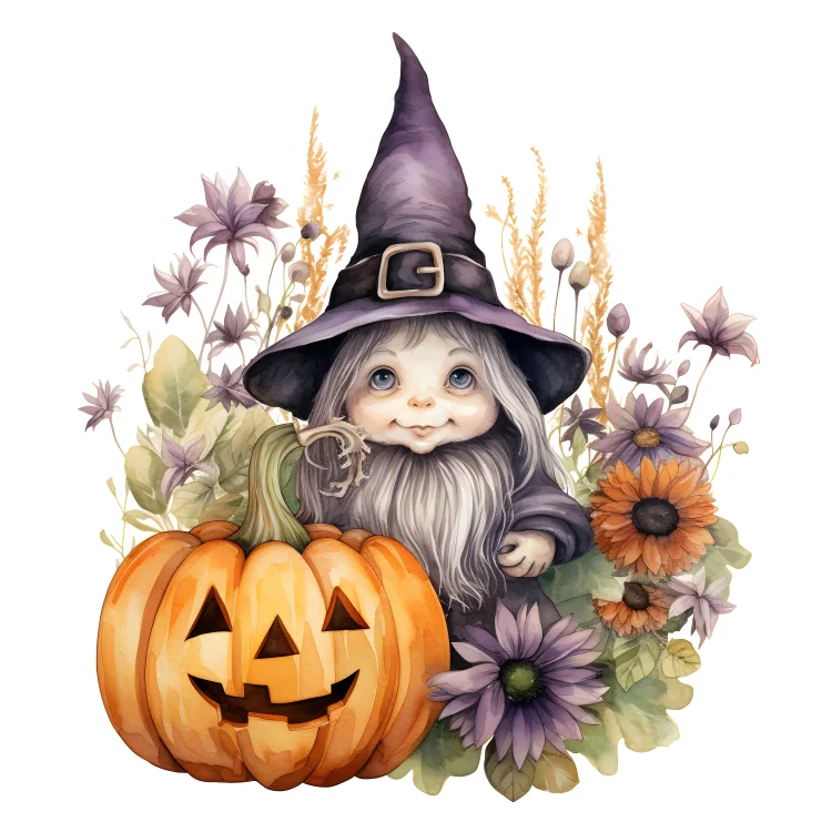 Witch In Pumpkin Patch | Full Square Drill 5D Diamonds | Halloween Diamond  Painting Kit | DIY Witch Rhinestone Emroidery