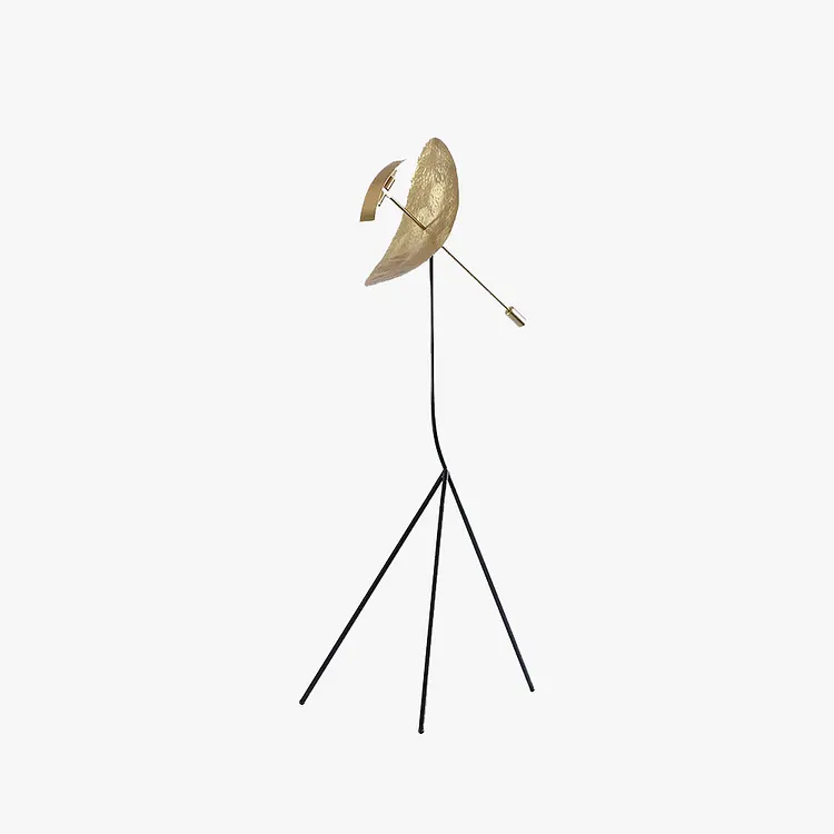 Salgado Floor Lamp Tripod Reflection Postmodern Metal Living Room