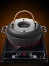 Cast Iron Roasted Sweet Potato Pan W/Lid Garlic Roaster for Picnic Camping Patio