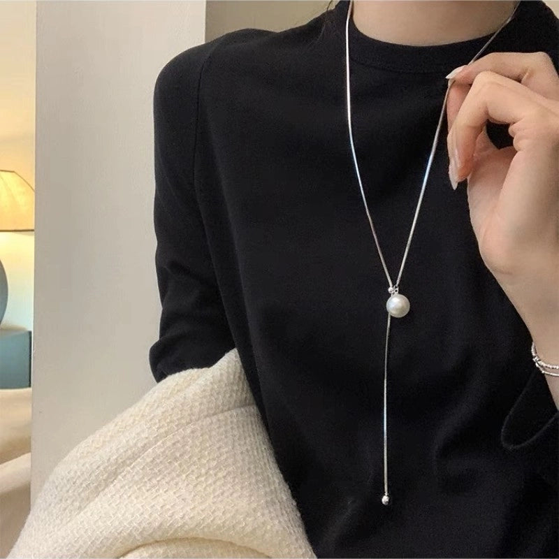 Minimalist Round Copper Plating Gold Plated Pendant Necklace