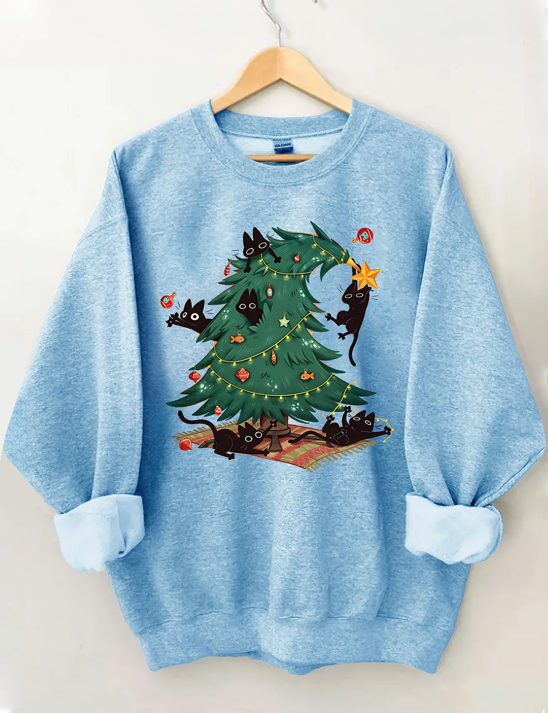 Funny Christmas Cat Sweatshirt