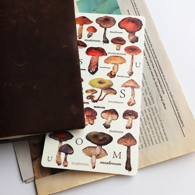 Bie Guan Studio Mushroom Background Stationery