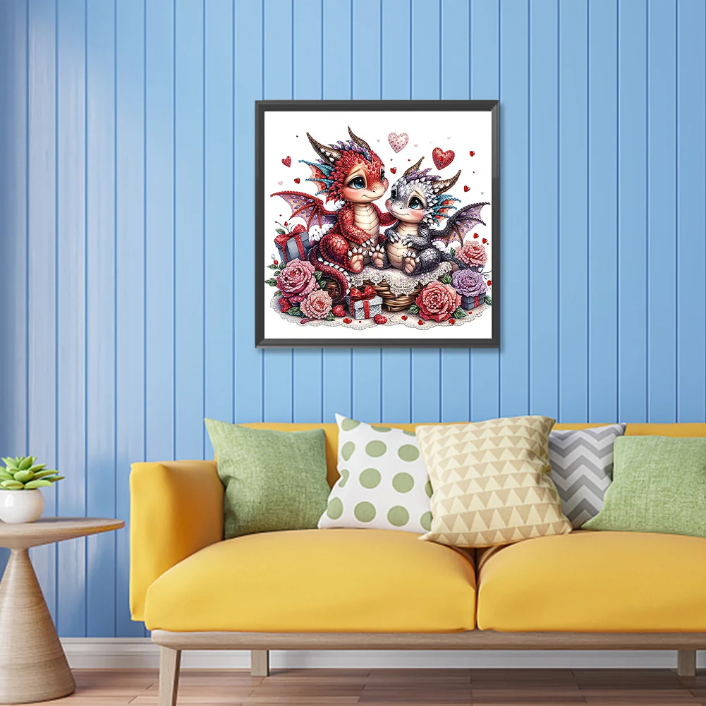 Diamond Painting - Partial Special Shaped Drill - Love Unicorn(Canvas|30*30cm)