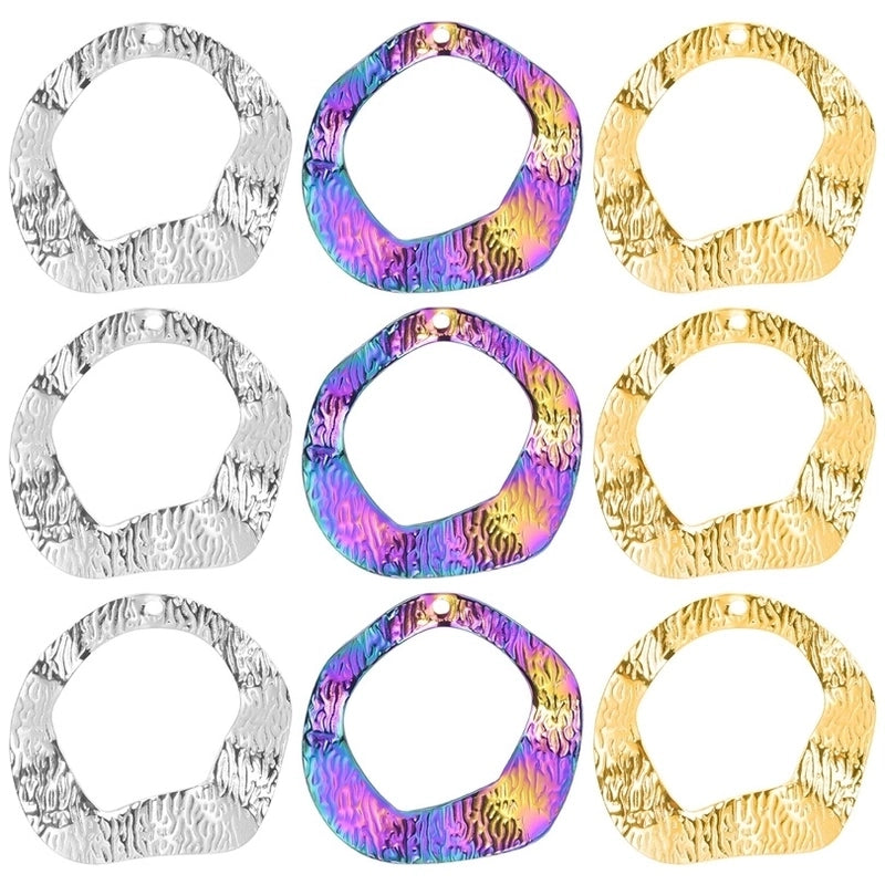 1 Piece 304 Stainless Steel Solid Color Pendant