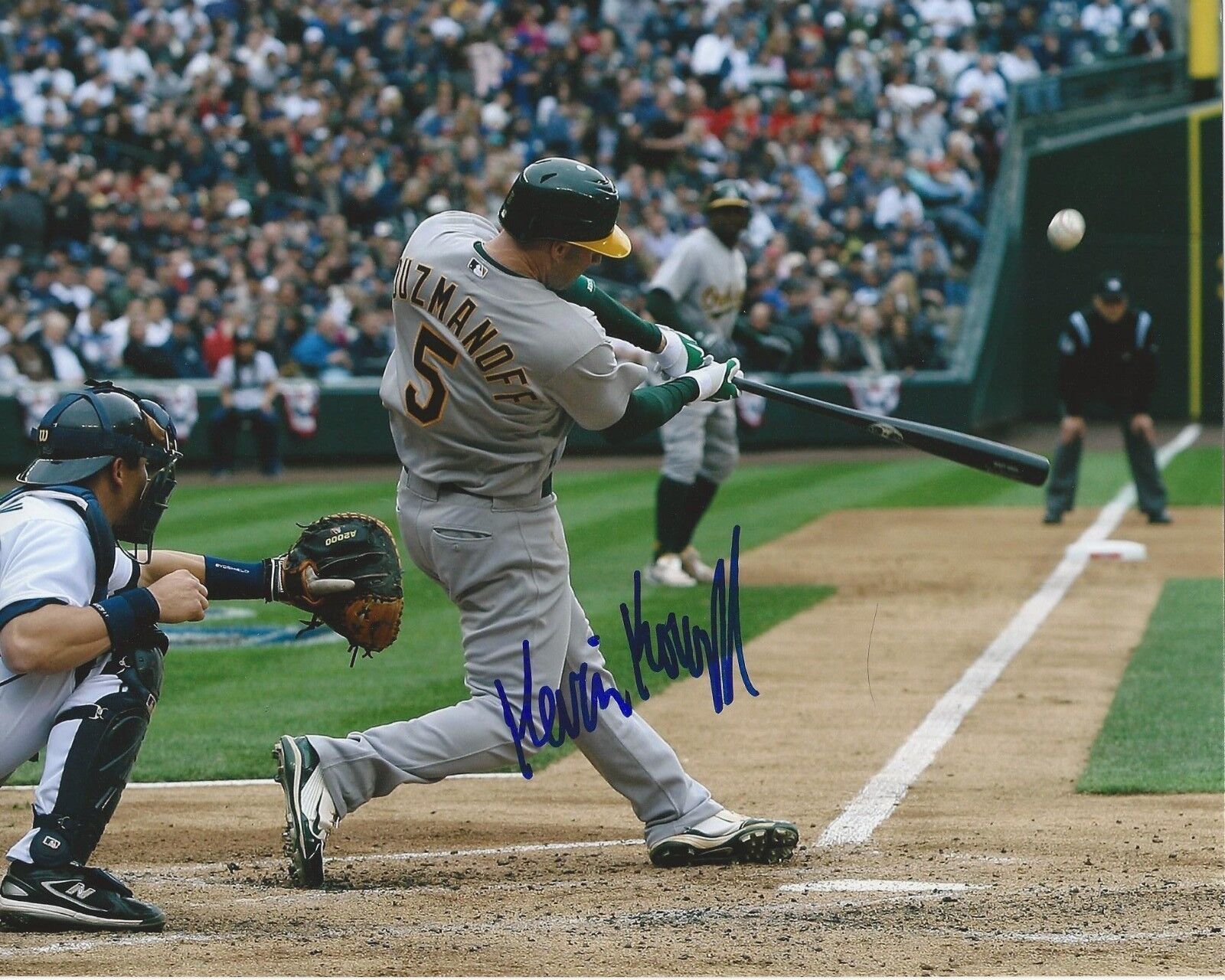 **GFA Oakland Athletics *KEVIN KOUZMANOFF* Signed 8x10 Photo Poster painting AD1 COA**