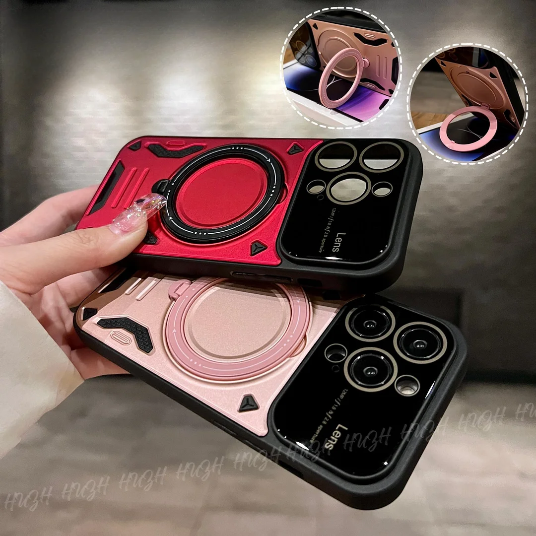 New Apple anti-fall large window stand mobile phone case