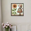 Diamond Painting -DIY Full Square Drill Fresh Flower Girl(35*35CM)