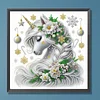 Flower Unicorn - Crystal Rhinestone Diamond Painting