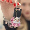 6Pcs Double Sided Special Shape Gift Box Cat Diamond Painting Keychain