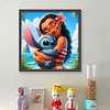 Princess Moana And Stitch-11CT Stamped Cross Stitch 40*40cm/15.75*15.75in