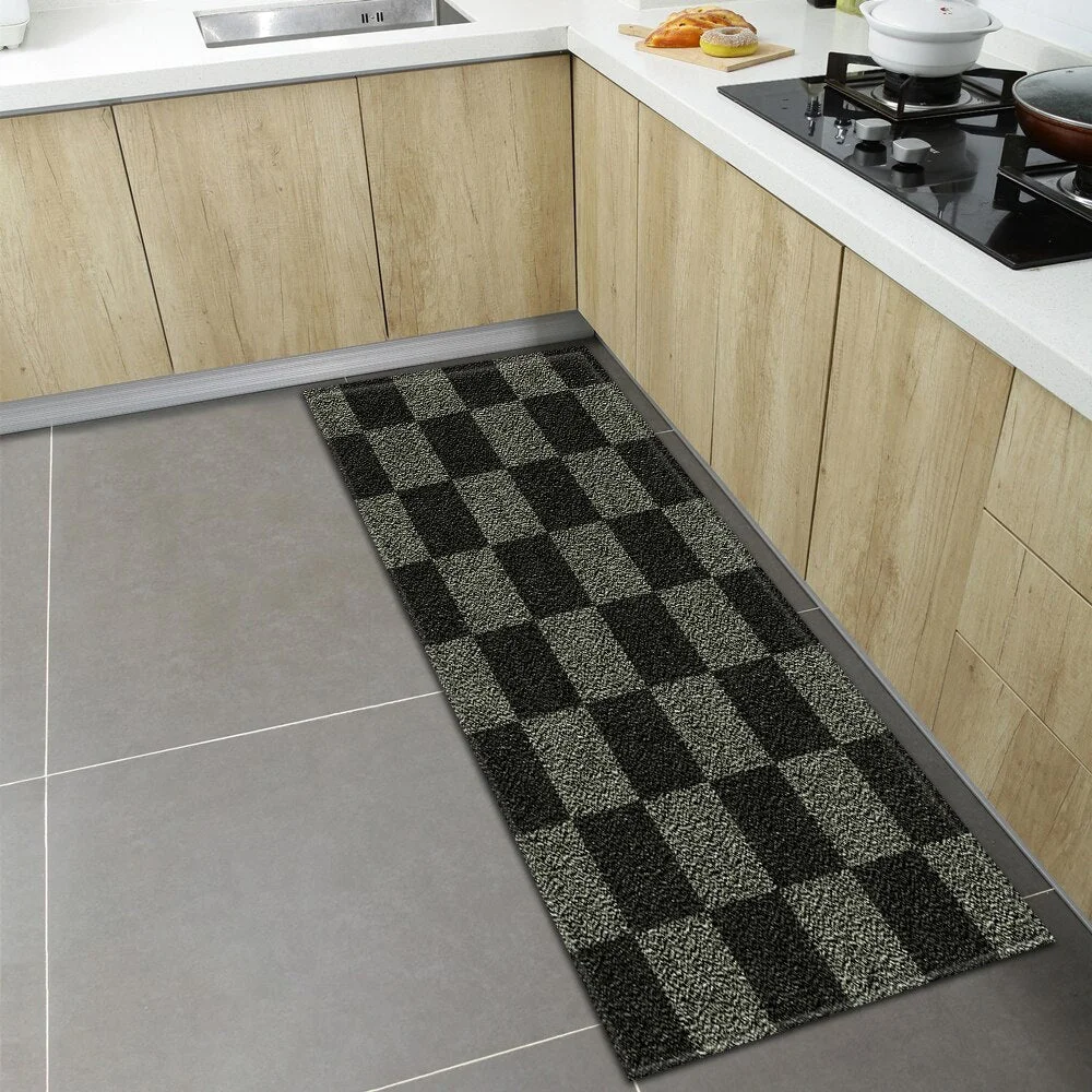 Nordic Kitchen Mat Home Entrance Doormat Bedroom Living Room Children Floor Decor Carpet Hallway Balcony Bath Anti-Slip Long Rug
