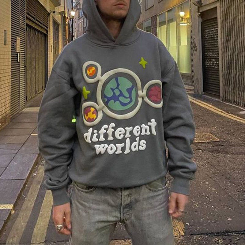 Men's Oversized Casual Sweatshirt、、URBENIE