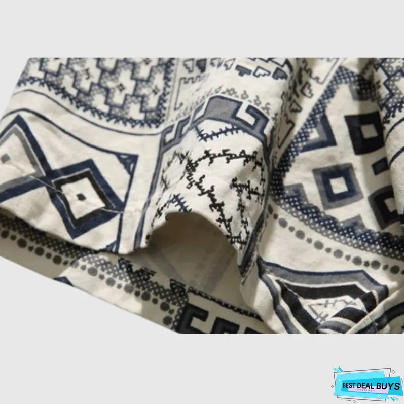 Geometric Print Shirts