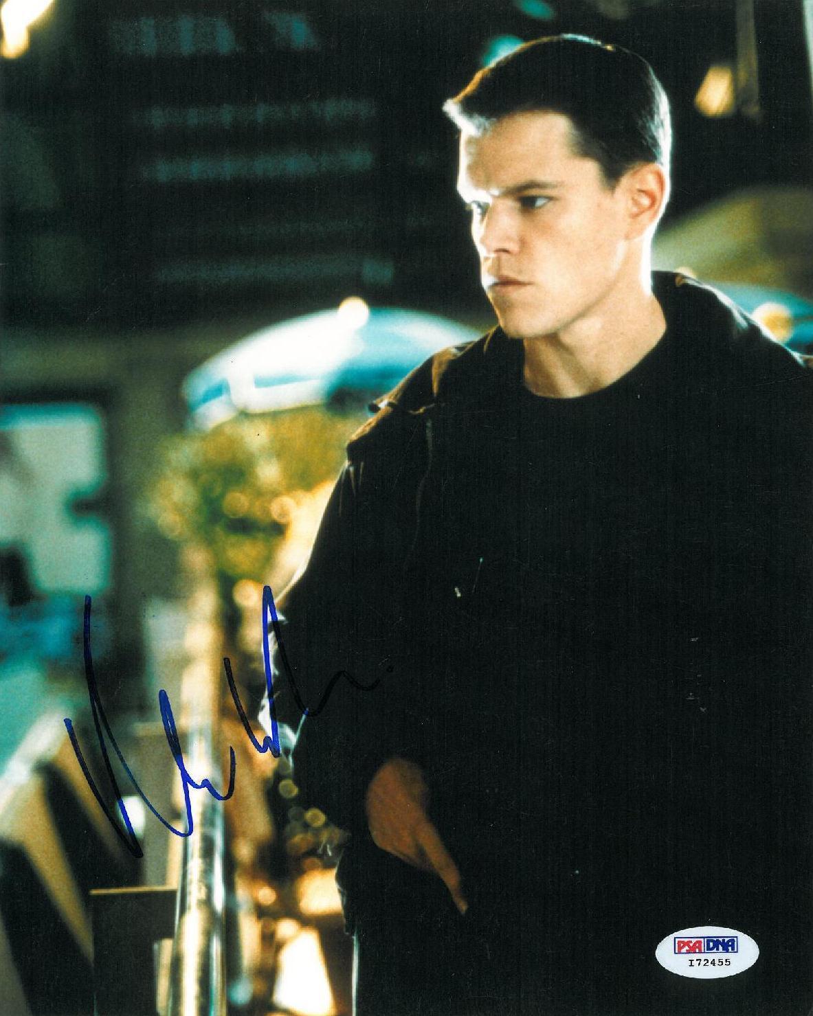 Matt Damon Signed Bourne Identity Autographed 8x10 Photo Poster painting (PSA/DNA) #I72455