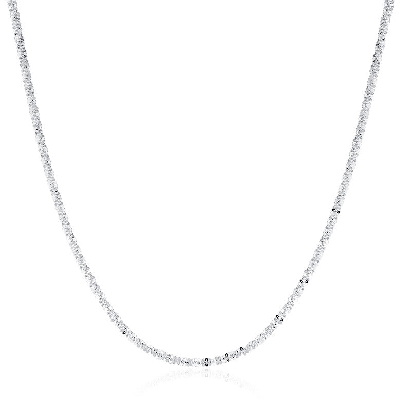 Minimalist Solid Color Titanium Steel Bracelets Anklet Necklace