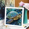 Tortue de mer - peinture diamant de forme spéciale - 15*15cm