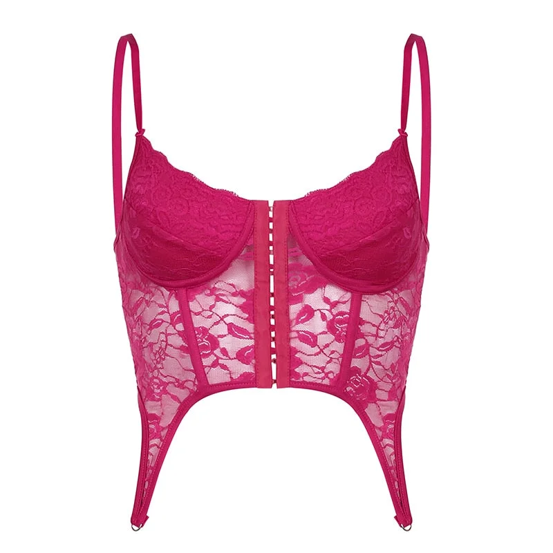 Rapcopter y2k Lace Crop Top Butterfly Lace Up Backless Sexy Corset Top Vintage Party Pin Breasted Sweats Women Beach Mini Vests