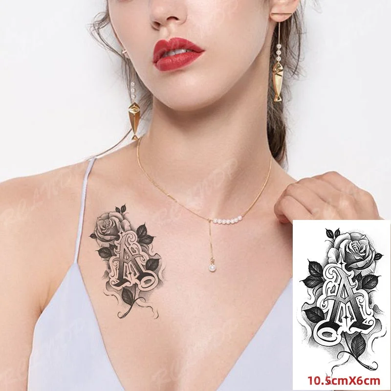 Waterproof Temporary Tattoo Sticker Small Cute Flower Plant Body Art Flash Tatoo Fake Tatto for Women Men