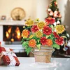 (US Only)2D Flat Flower Vase DIY Diamond Painting Tabletop Ornaments Kit for Home Office