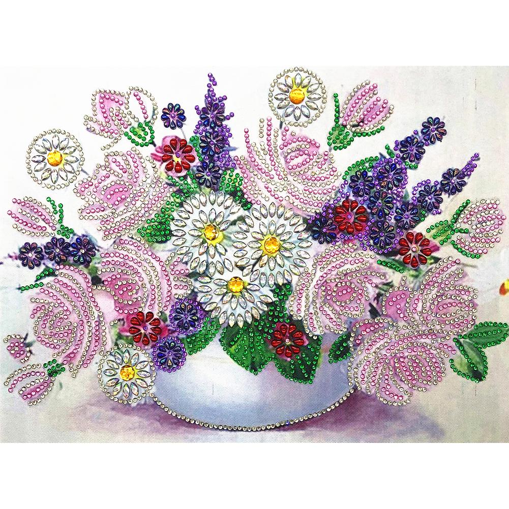 

Flower - Special Shaped Diamond Painting - 40*30CM, 501 Original