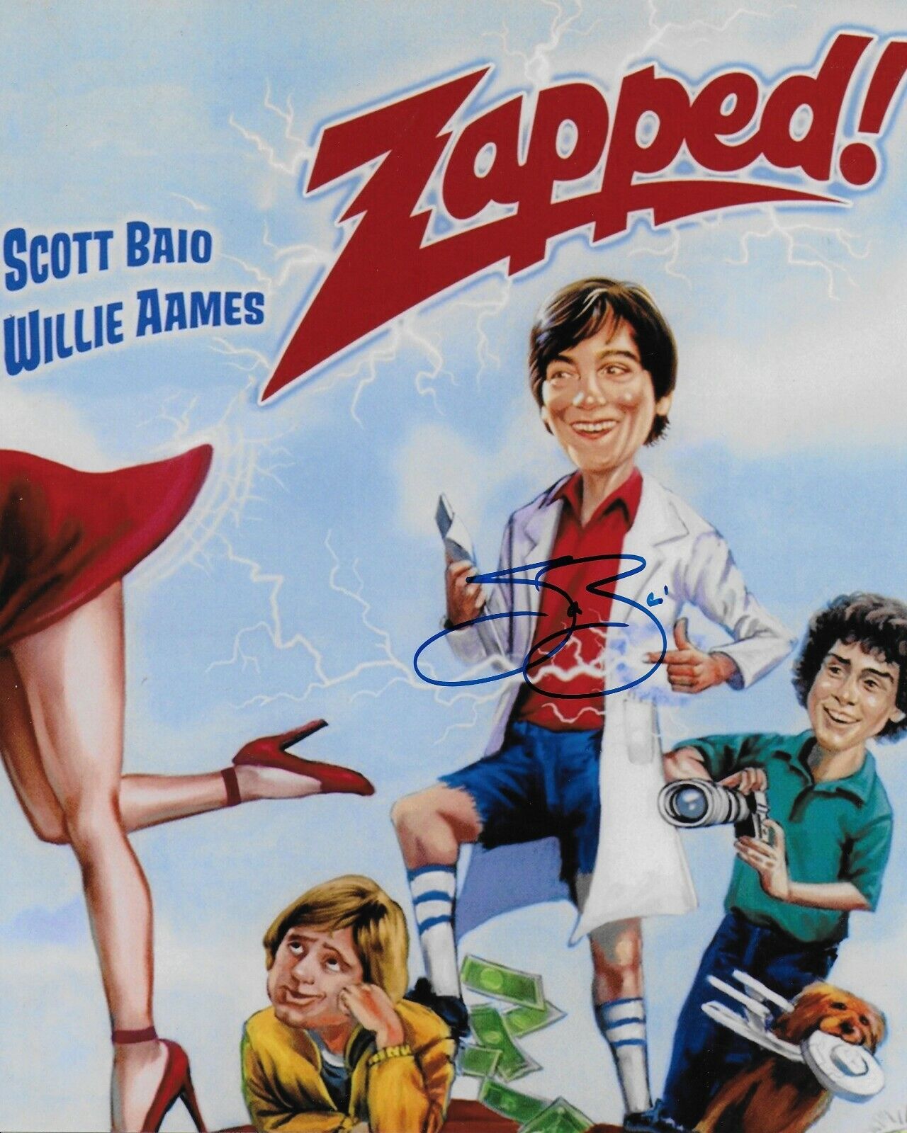 Scott Baio Zapped! Original Autographed Zapped! Original Autographed 8X10 Photo Poster painting