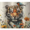 Tiger-14CT Stamped Cross Stitch 50*45cm/19.69*17.72in